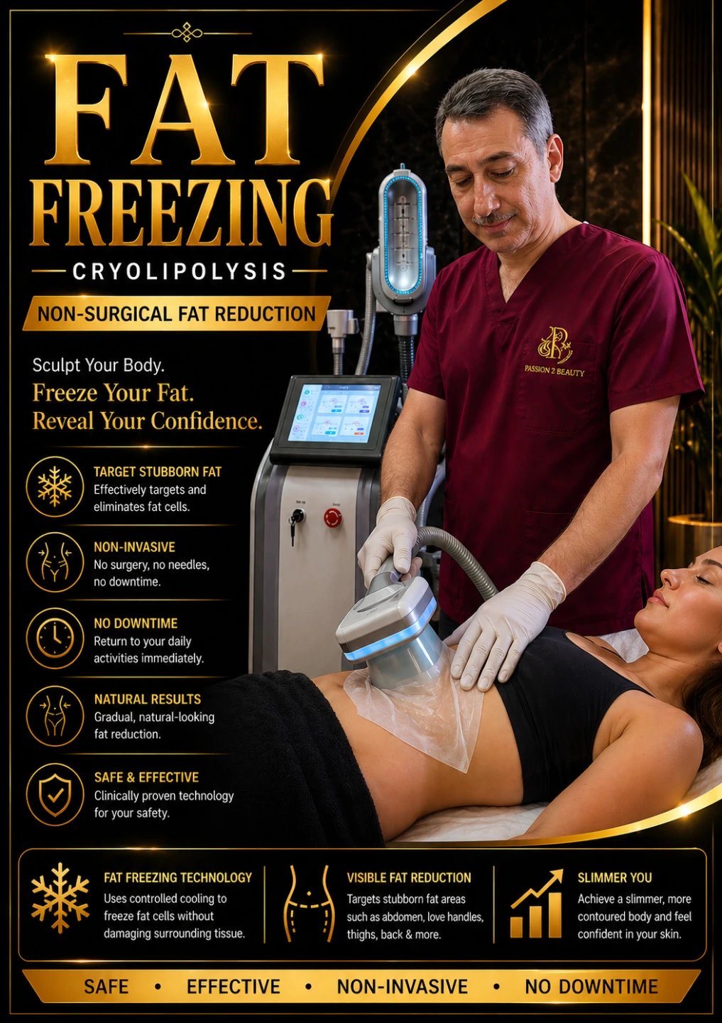 Cryolipolysis Fat Freezing Treatment $140 per session