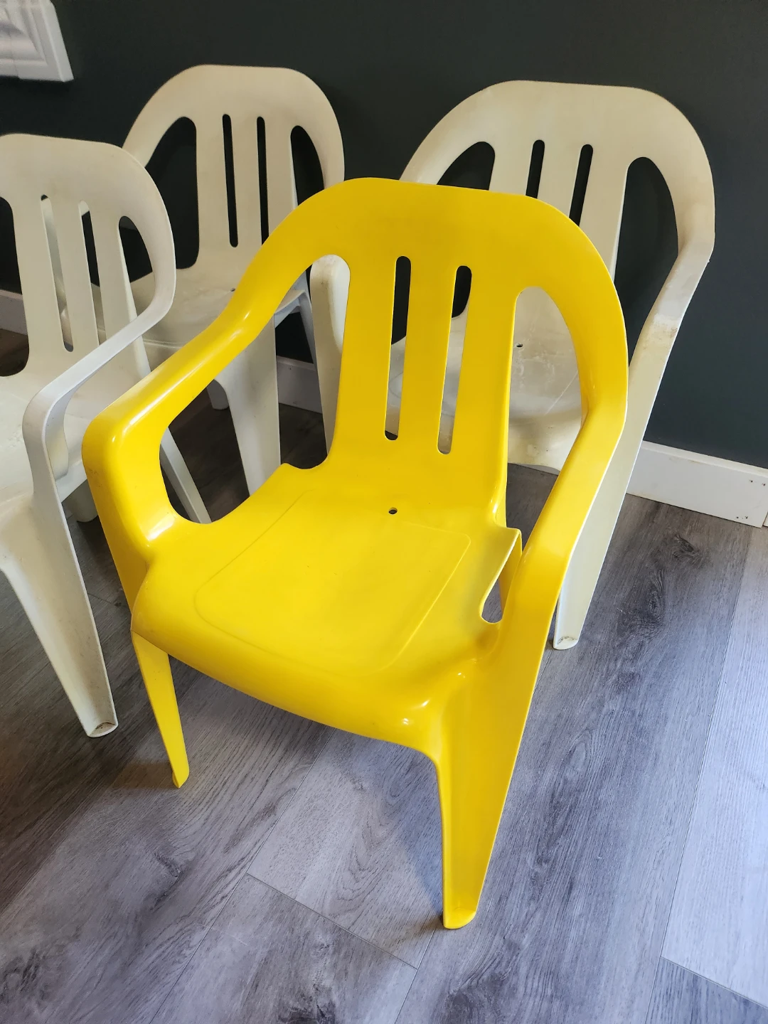 Kids Patio Chairs Stackable- (Set of 4) - photo 3