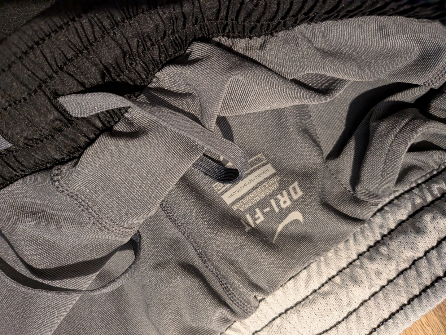 Nike Dri-FIT Running Shorts Black/Grey Size S ⚽ - photo 3