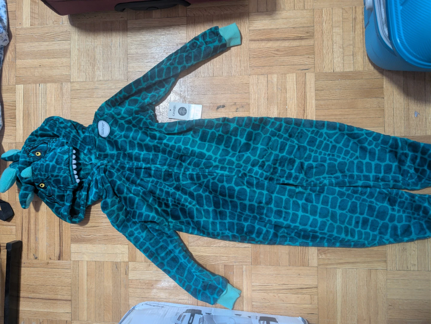 Blue Dinosaur Onesie Pajamas
