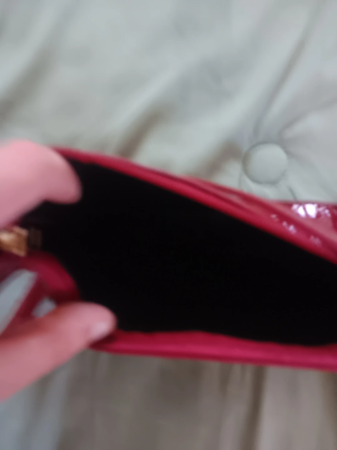 Glossy Red Shoulder Bag - photo 2
