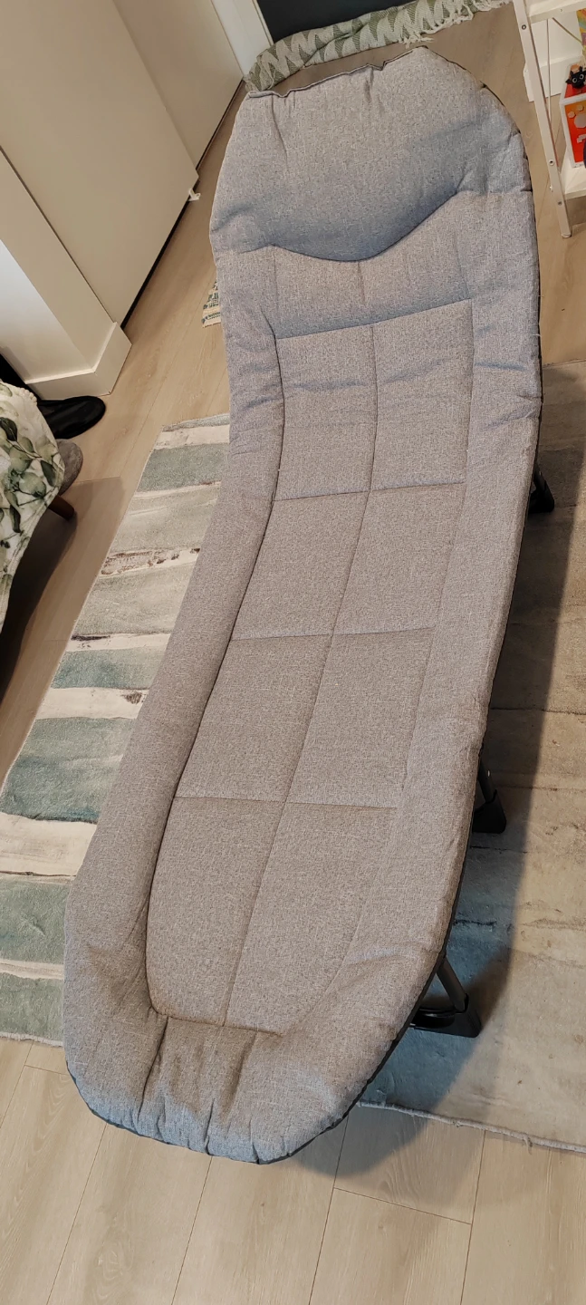 Grey Padded Lounger Chair
