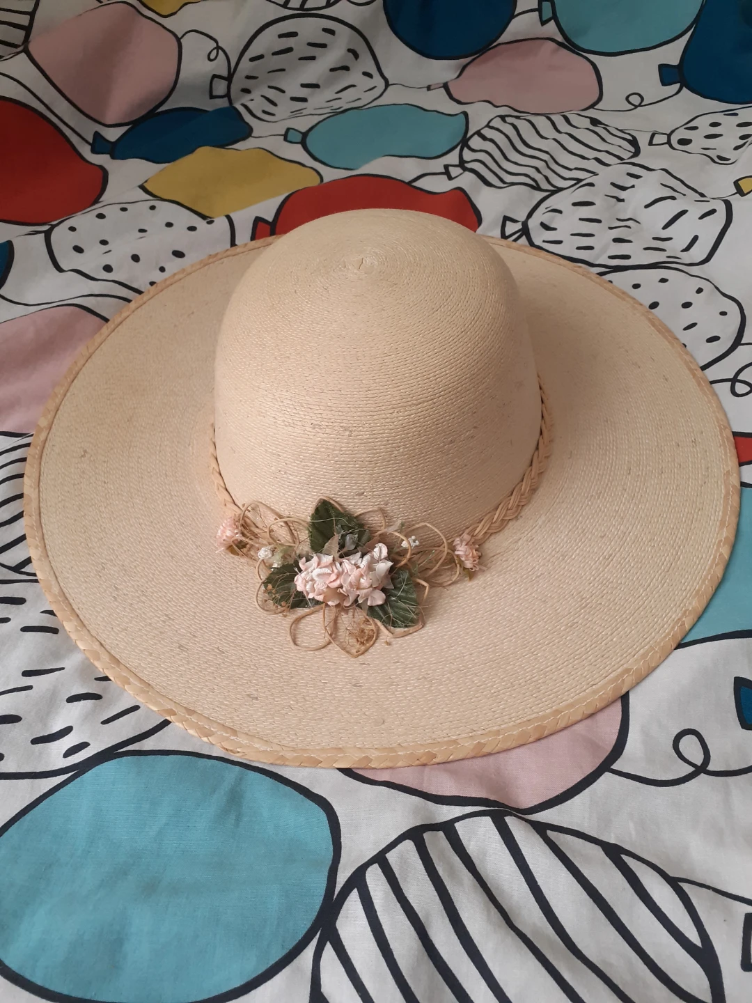 La Providencia Sombreros Finos Straw Hat with Floral Accent