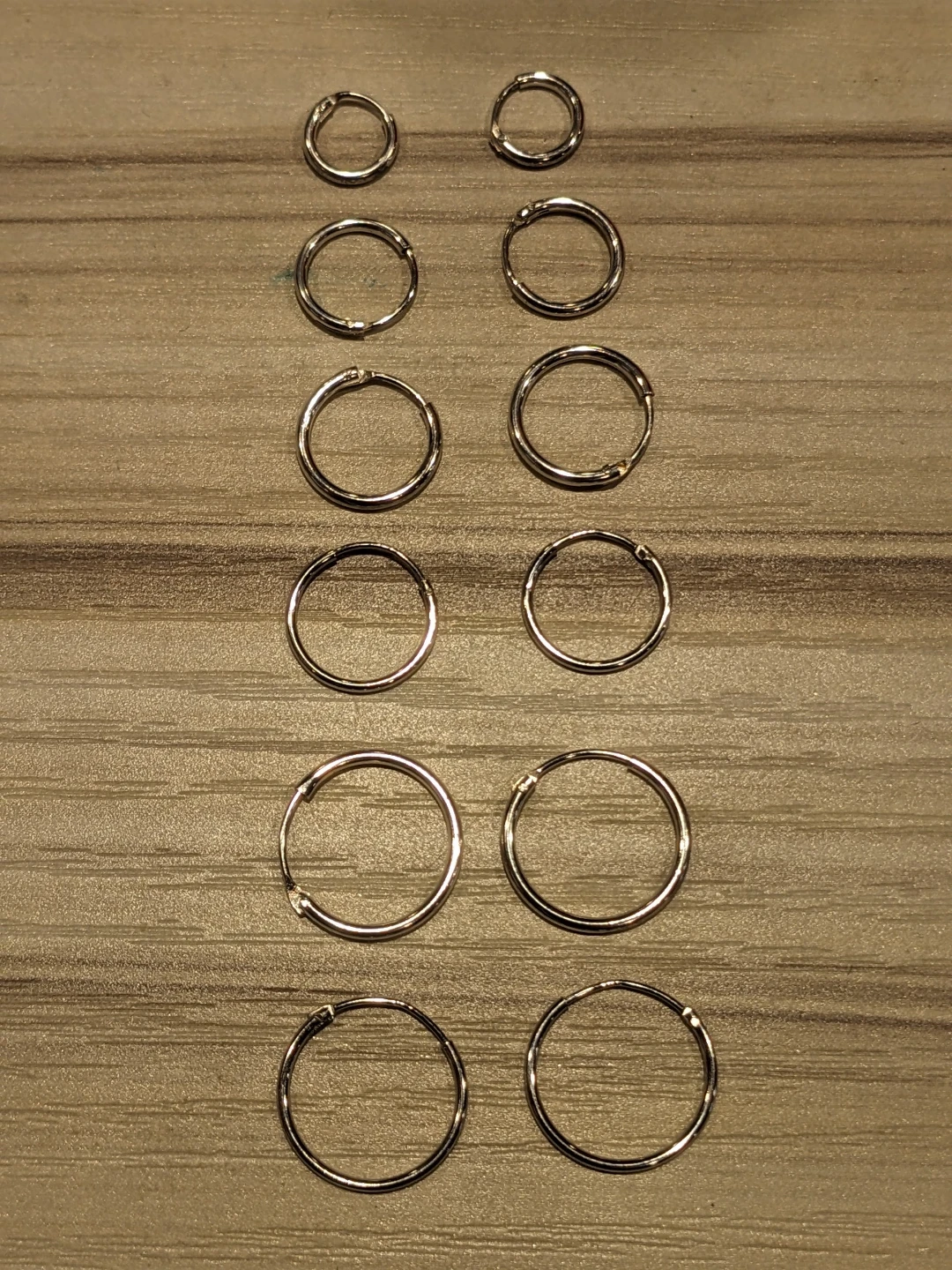 Sterling Silver Hoop Earring Set