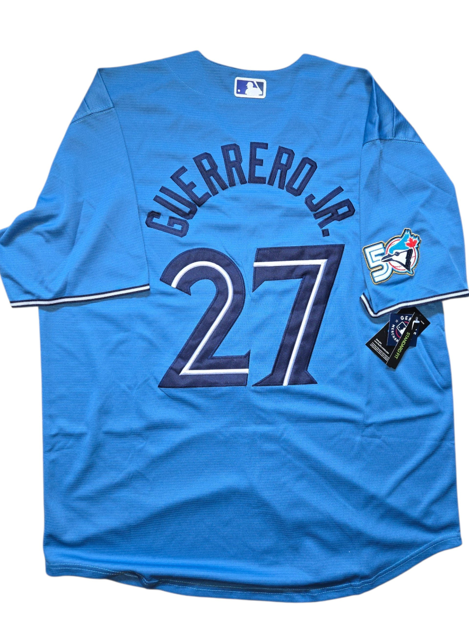 Jays Guerrero Jr jersey 50th patch white and baby blue - photo 4