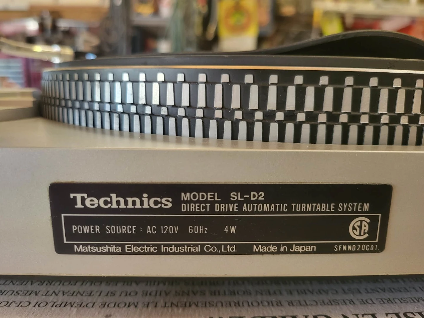 Technics SL-D2 Direct Drive Automatic Turntable System