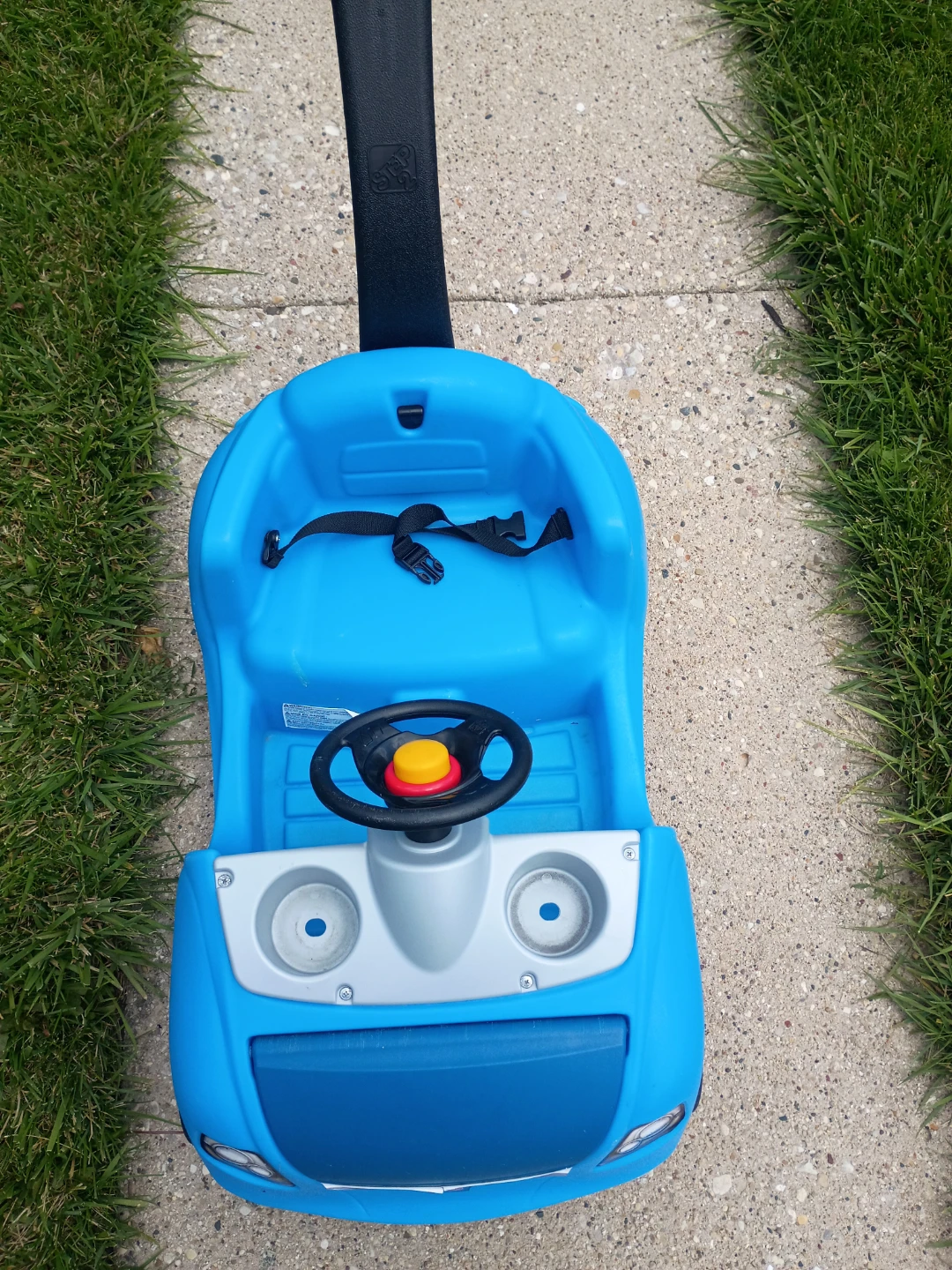 Blue Ride-On Toy Car with Push Handle - photo 2