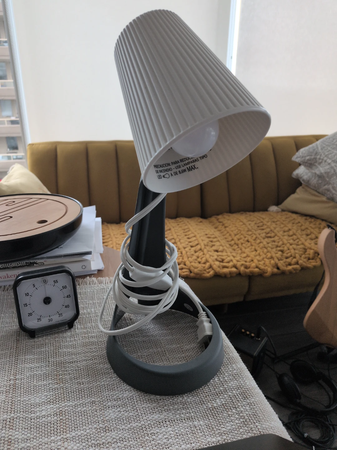 Table Lamp with Pleated Shade ikea