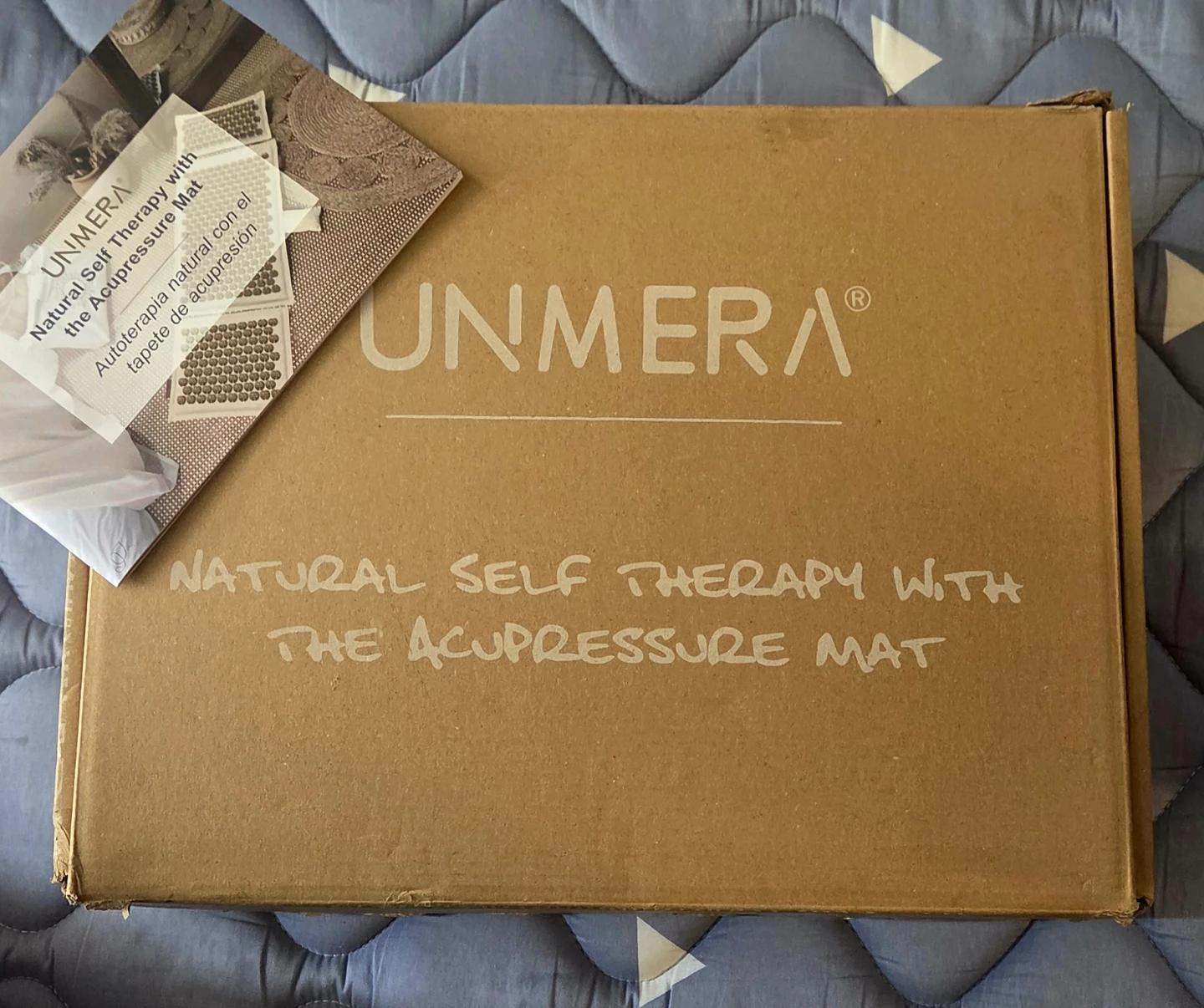 UNMERA Acupressure Mat and Pillow Set,Natural Eco Linen - photo 3