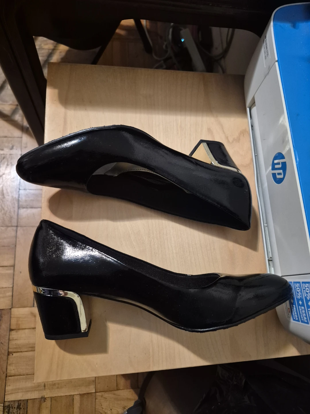 BNIB)Soft Style Size 9 Black Patent Heels - photo 4