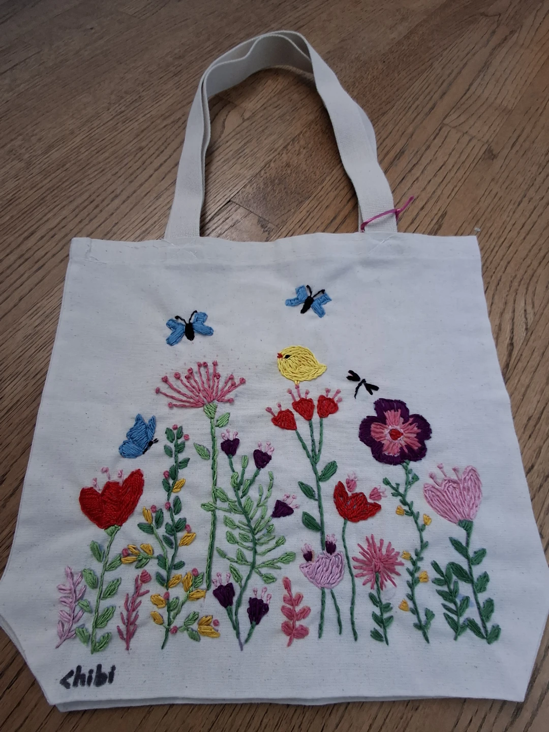 Embroidered Tote Bag