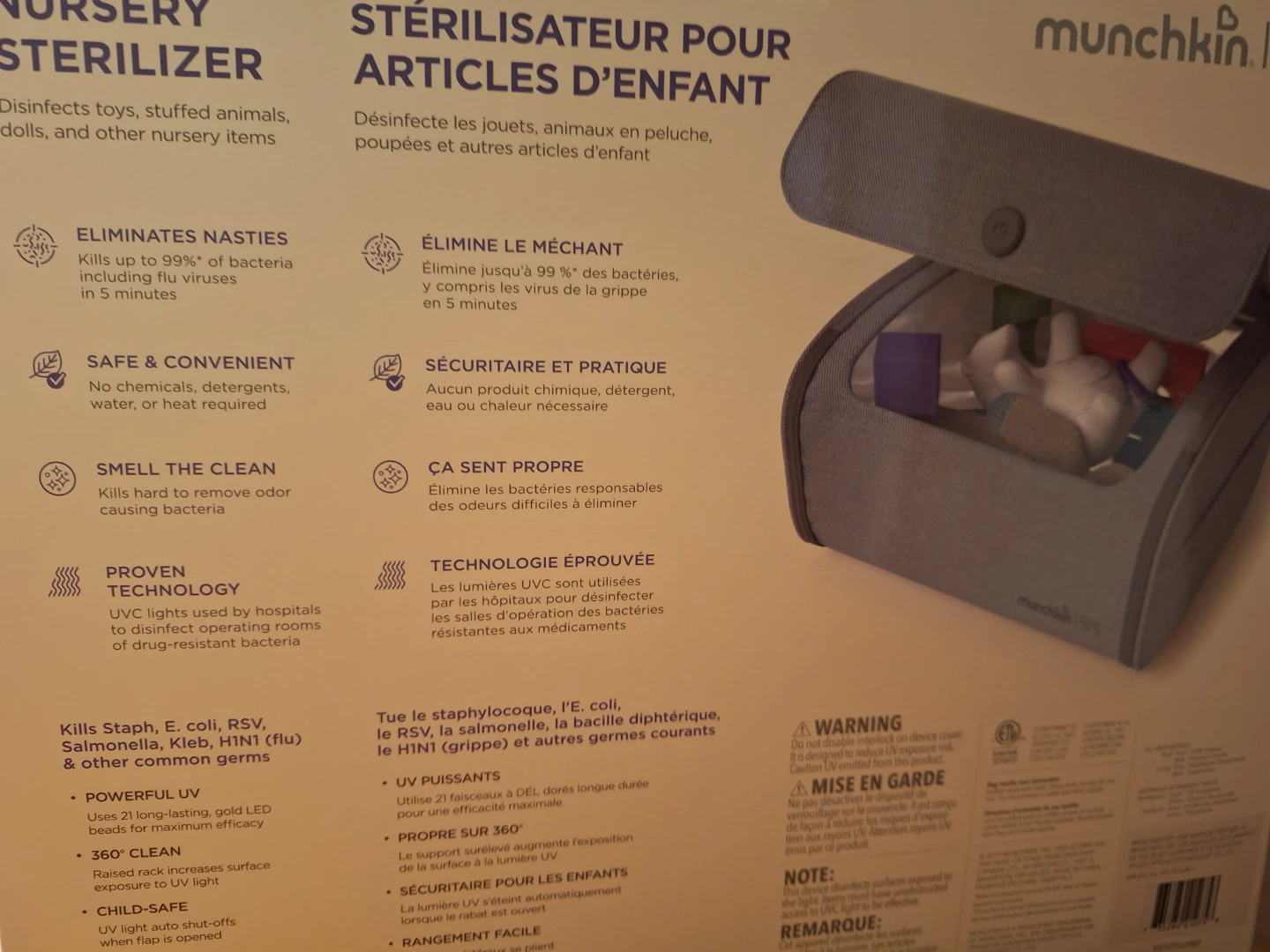 Munchkin Nursery Sterilizer UV Sanitizer - photo 2