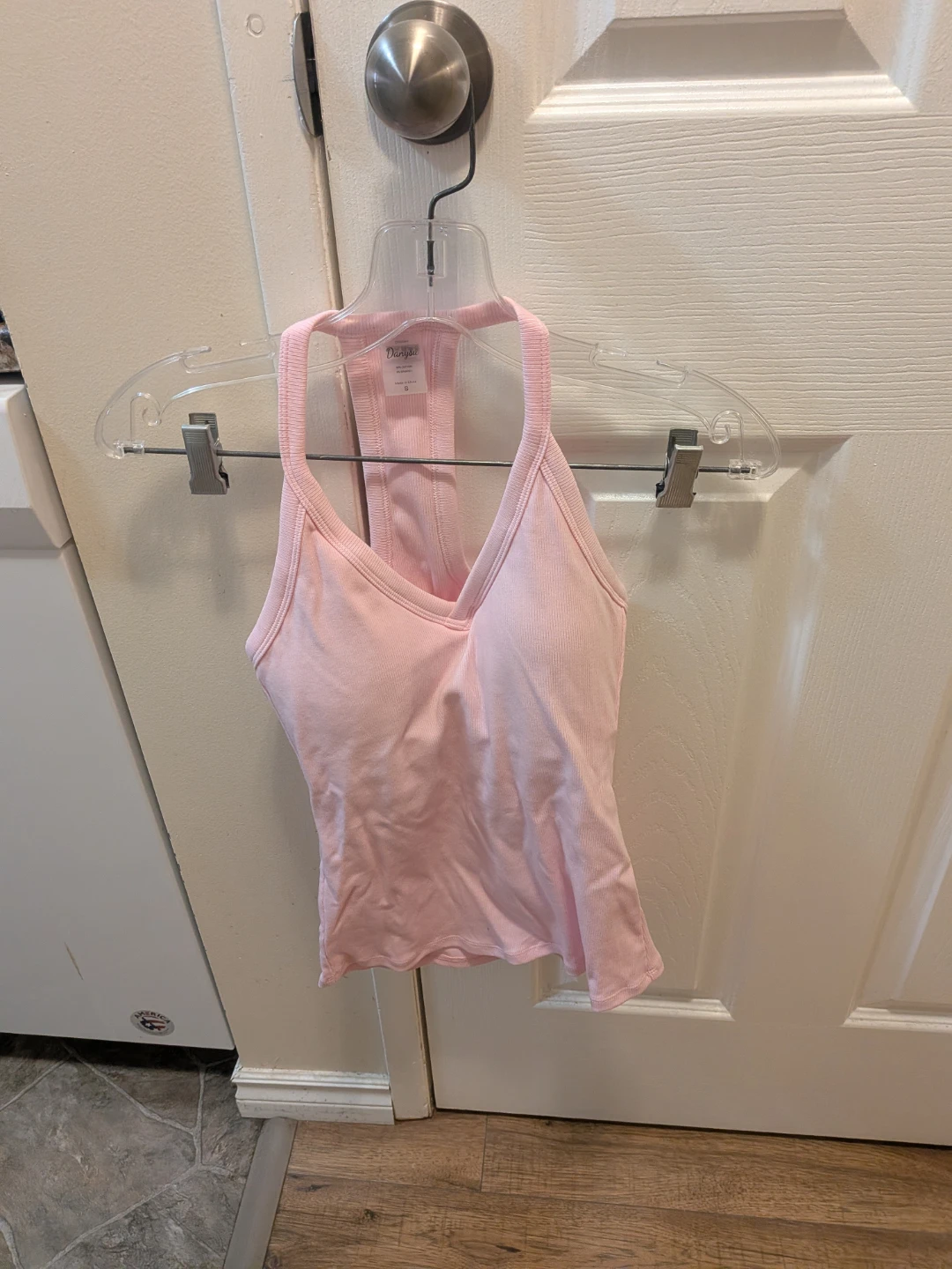 pink ribbed halter tank top,  pick up in st Albert - photo 3