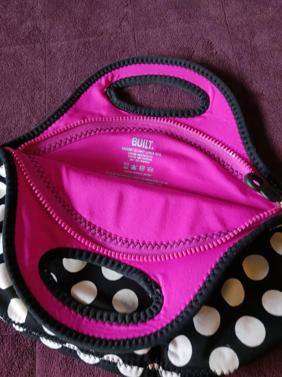 BUILT NY Polka Dot Lunch Bag