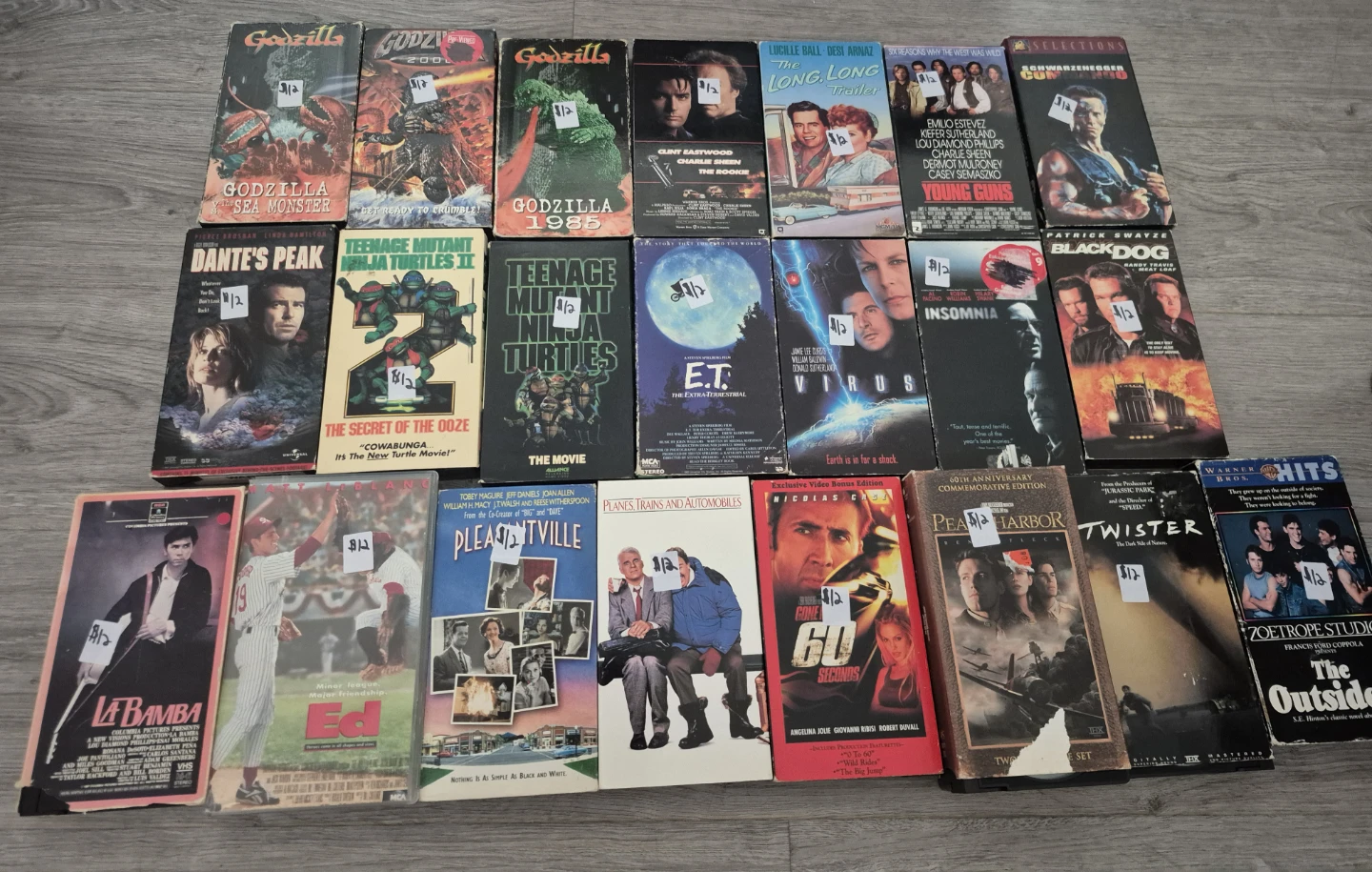 Collection of VHS Movies