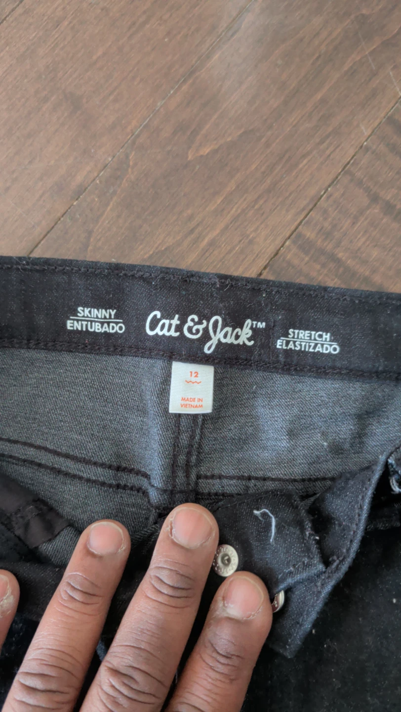 Jean skinny noir Cat & Jack taille 12