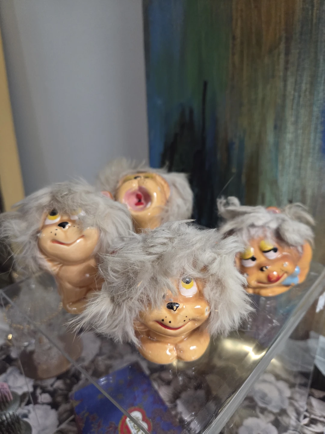 Vintage Ceramic Dog Figurines (Set of 4) - Giftcraft