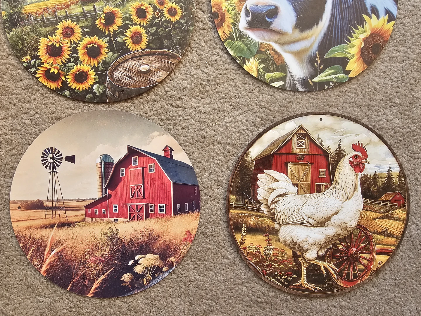 Farm Animal Metal Signs (Set of 8) - photo 2