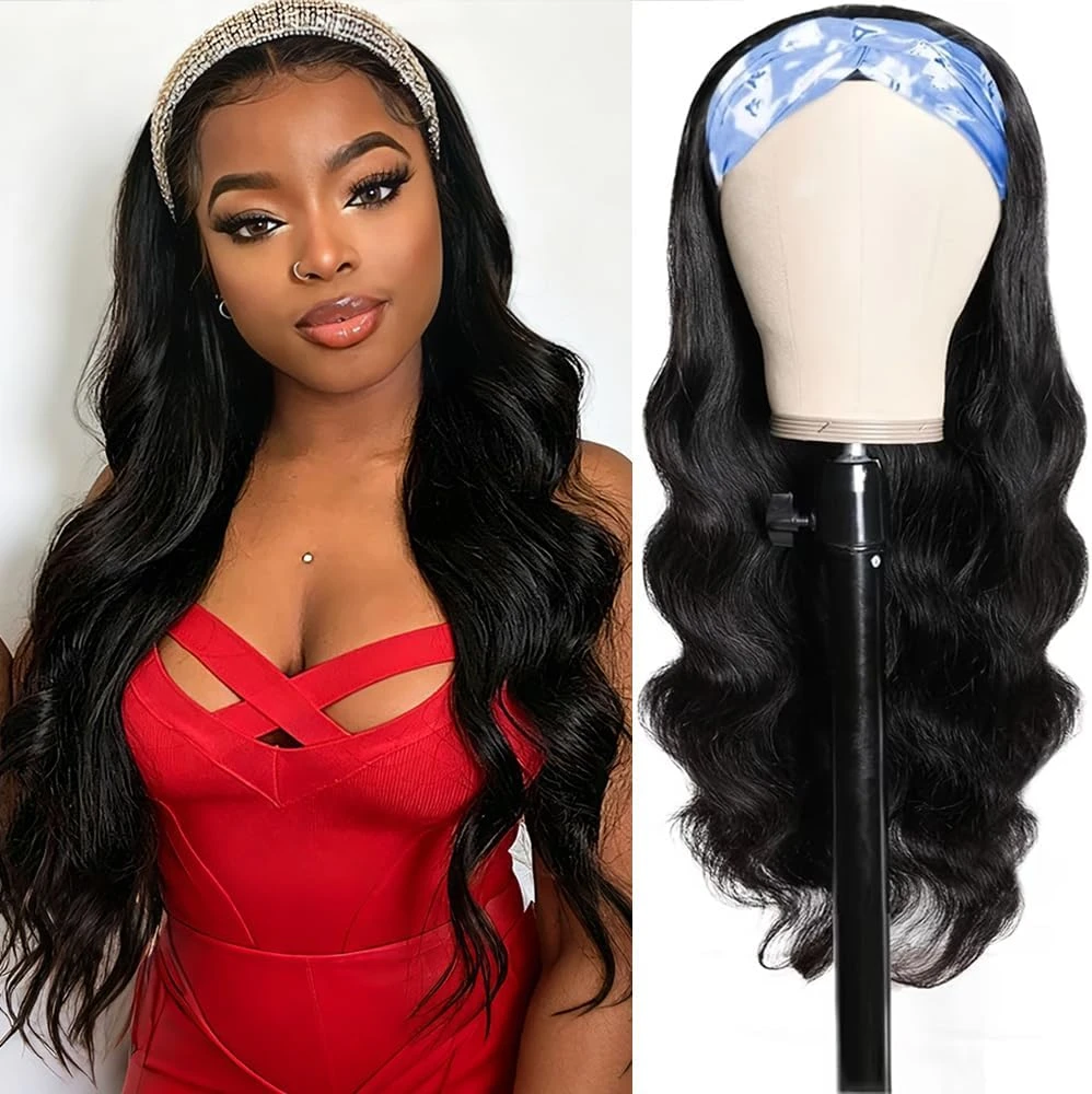 Headband Wig - Body Wave - Black