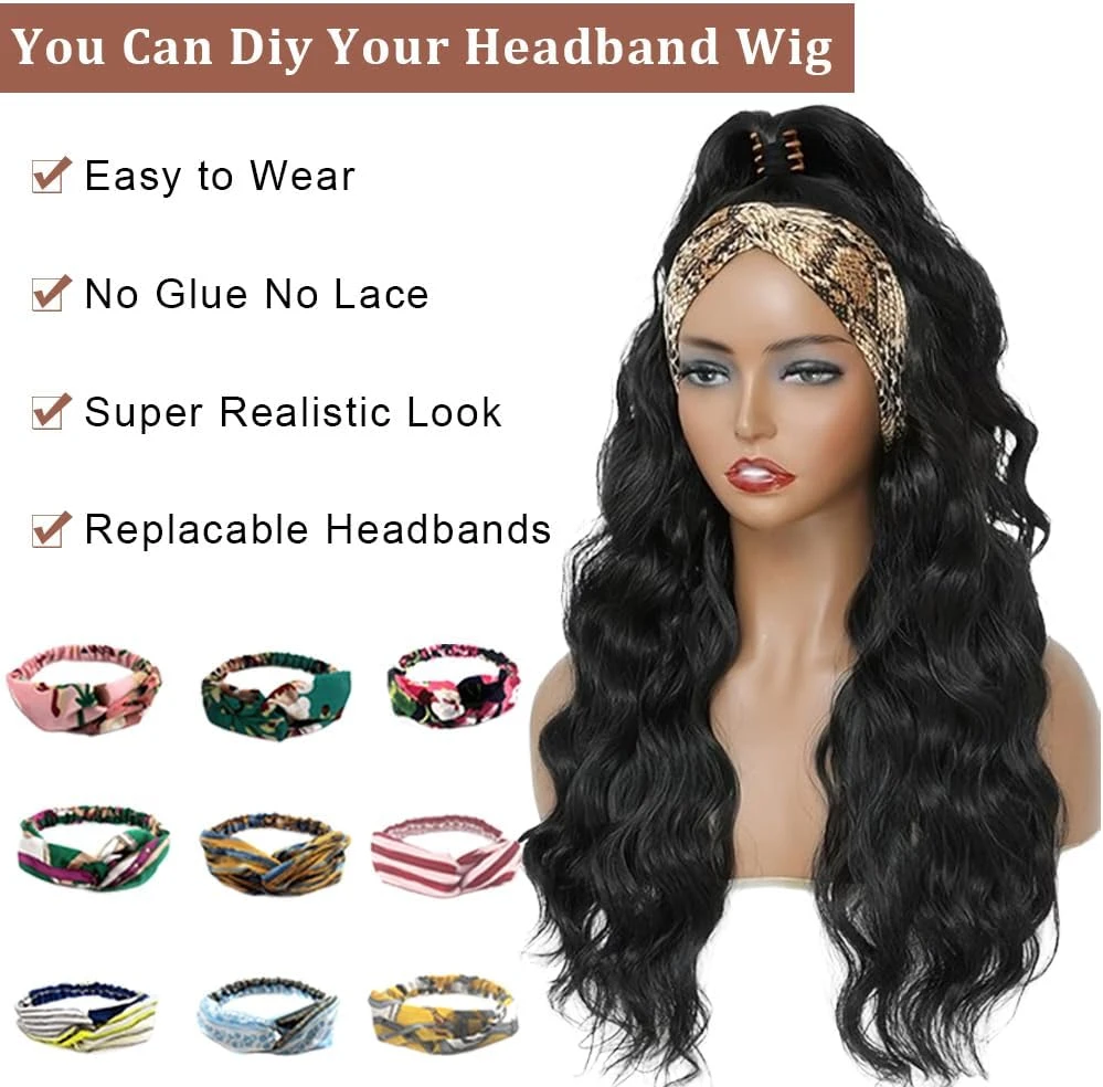 Headband Wig - Body Wave - Black - photo 4