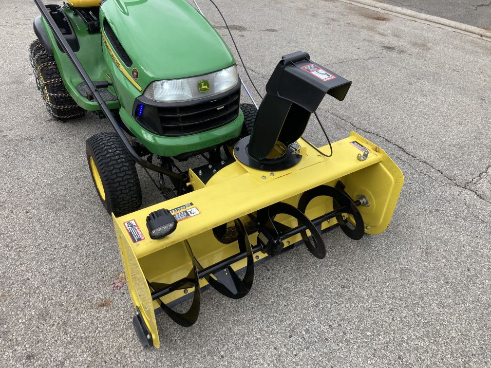 John Deere Riding Mower with Snowblower Attachment - photo 4