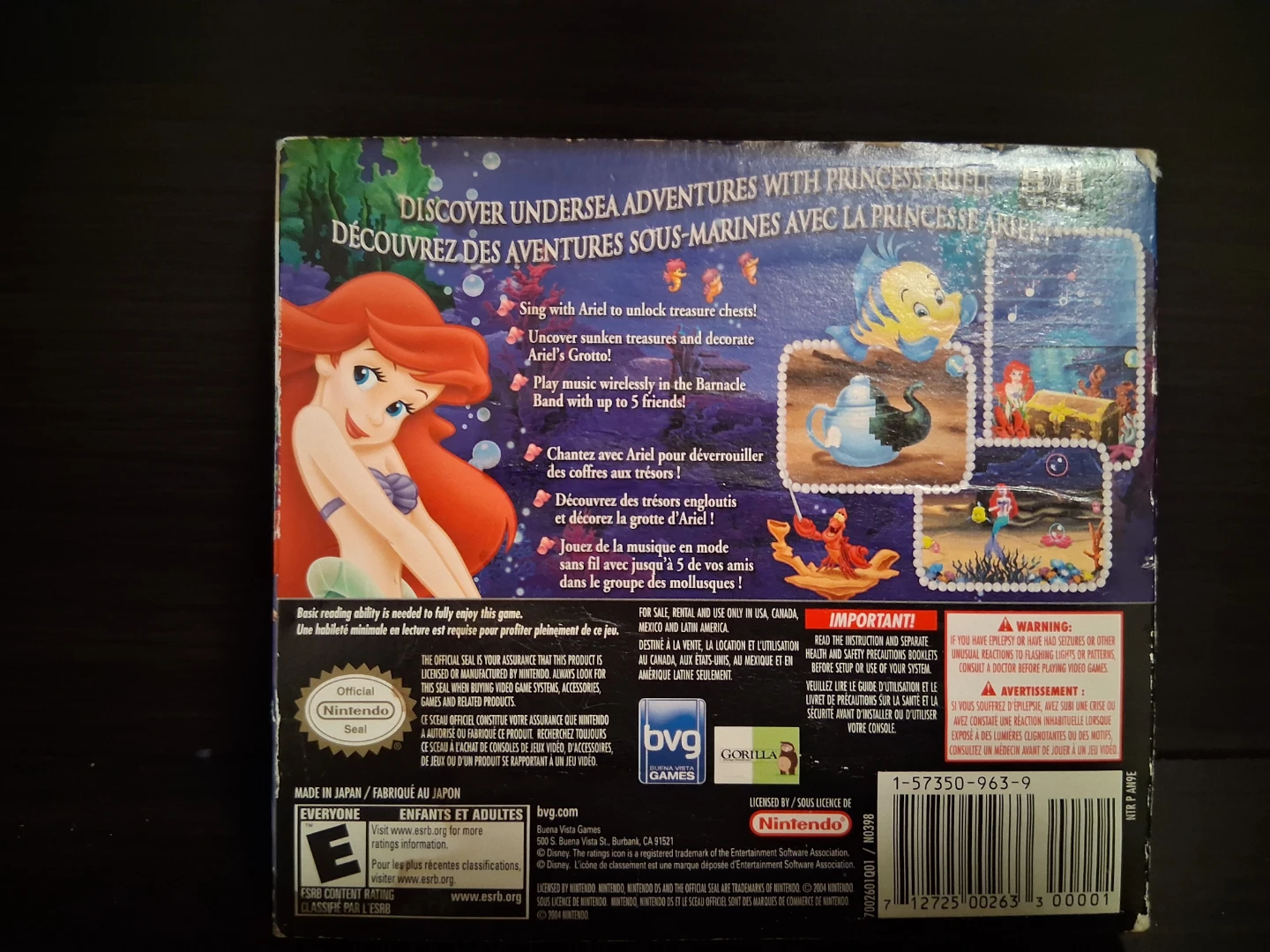 The Little Mermaid: Nintendo DS Game - photo 2