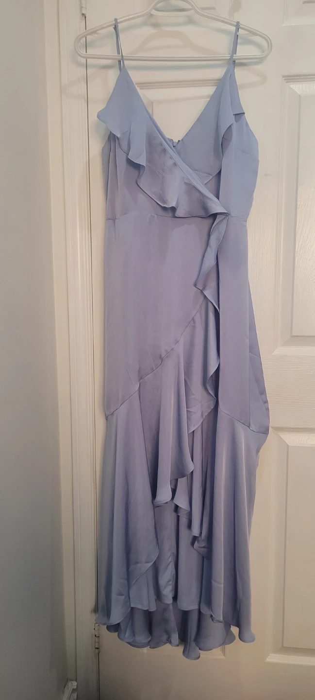 Light Blue Ruffled Maxi Dress - photo 2