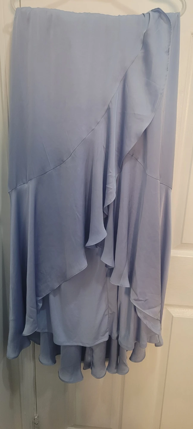 Light Blue Ruffled Maxi Dress - photo 3