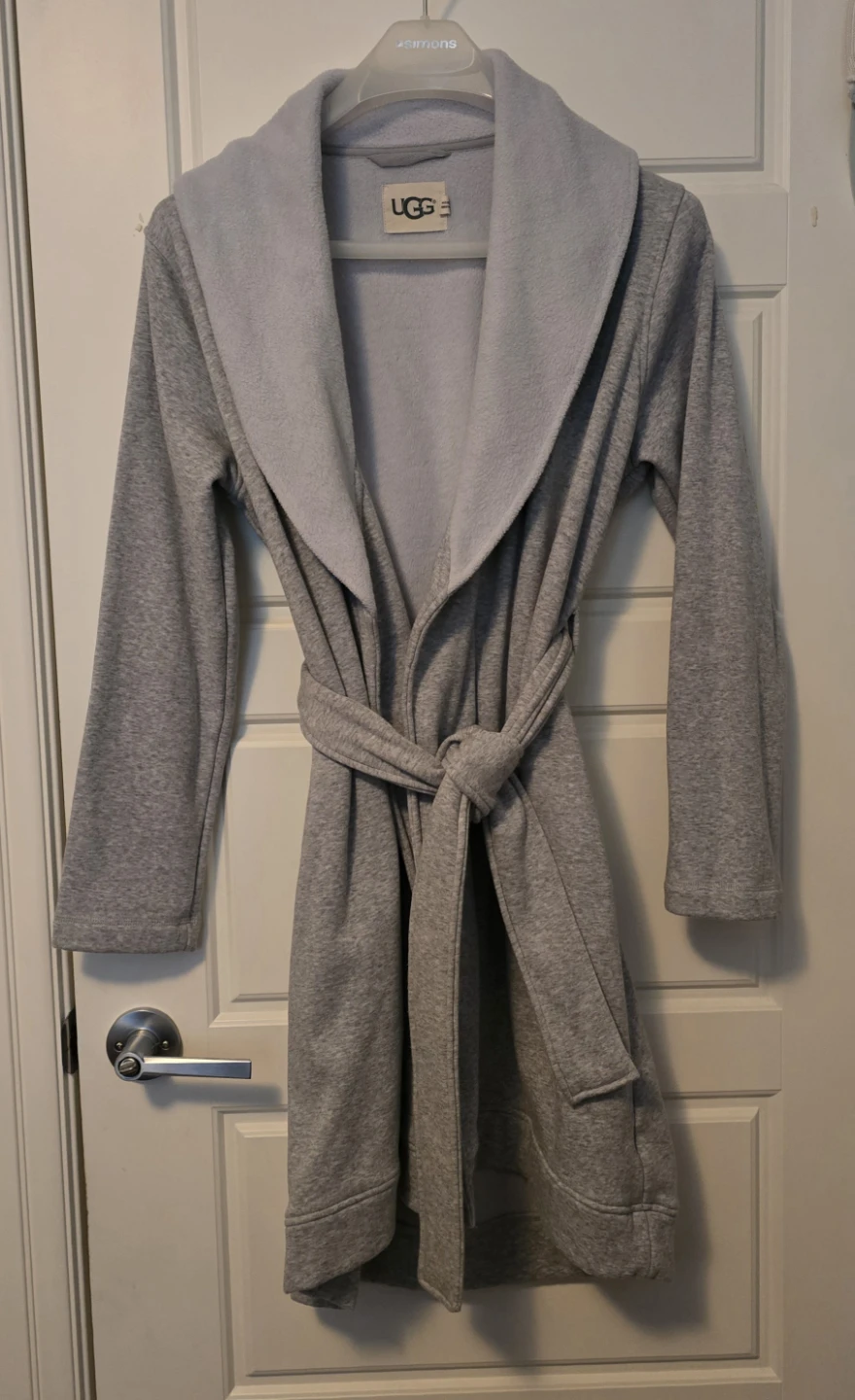 UGG Grey Cotton Blend Robe - Size M