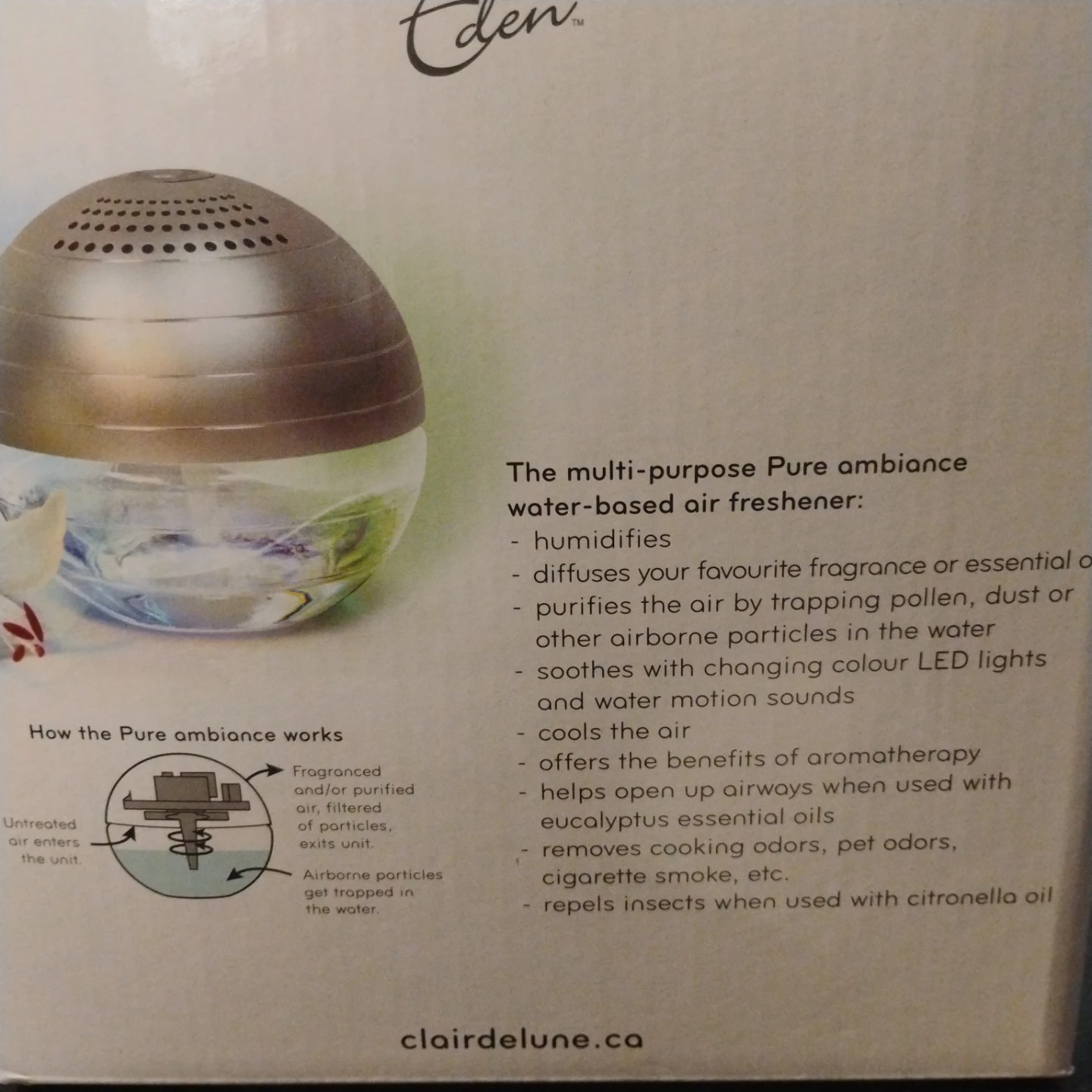 Eden Pure Ambiance Water-Based Air Freshener - photo 3