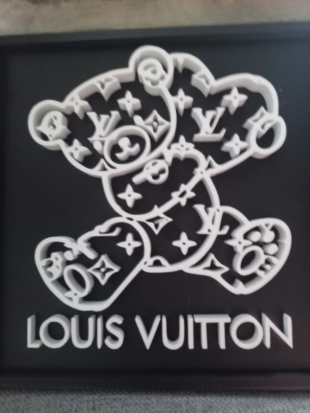 Louis Vuitton Teddy Bear Wall Art Decor - photo 5