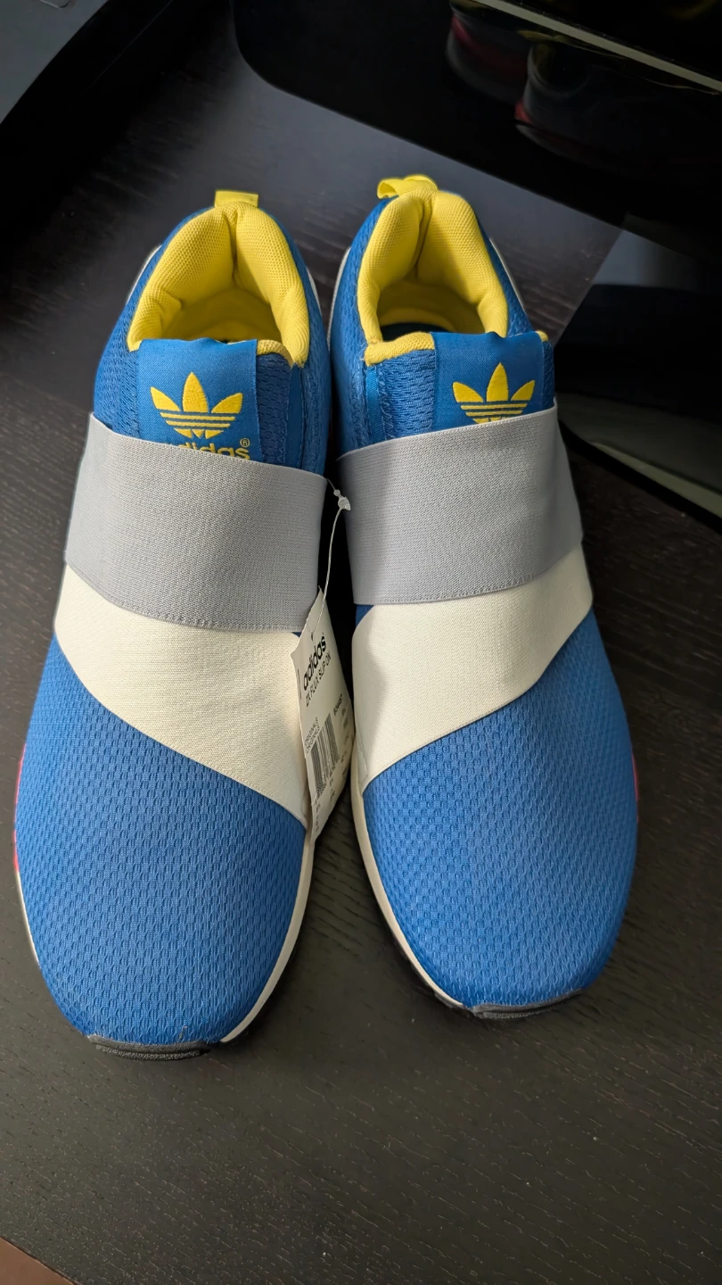 Adidas ZX Flux Slip On Shoes - Blue/Yellow - Size 9 US