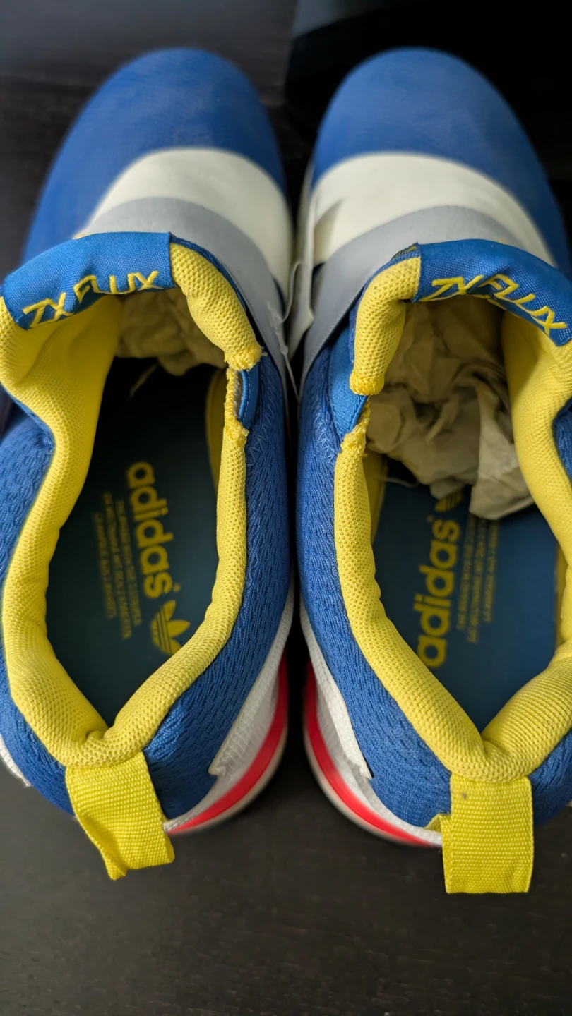Adidas ZX Flux Slip On Shoes - Blue/Yellow - Size 9 US - photo 5