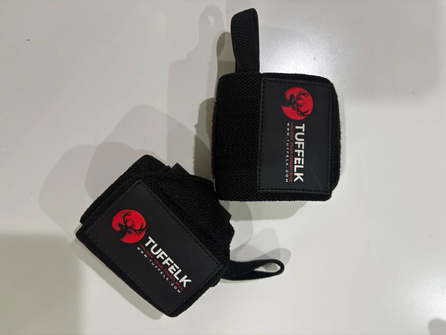 TUFFELK Black Wrist Wraps