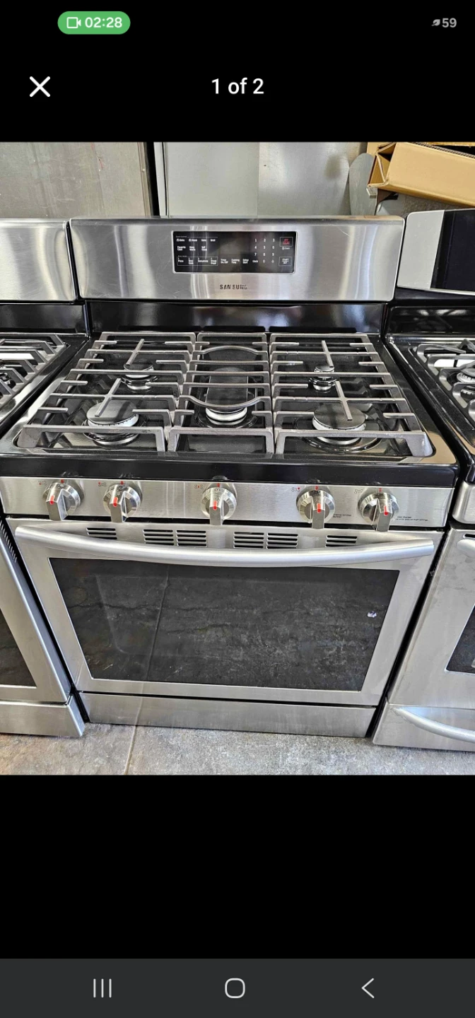 Samsung 30in Stainless steel gas stove