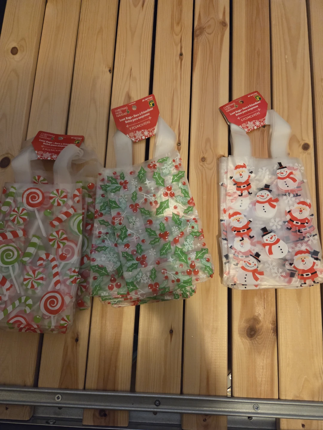 Christmas Treat Bags - 6 Pack (3 sets)