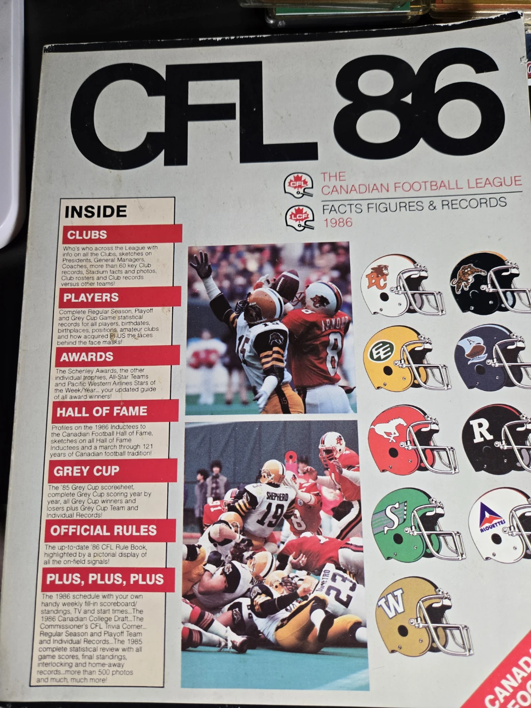 CFL 86 The Canadian Football League Facts Figures & Records 1986