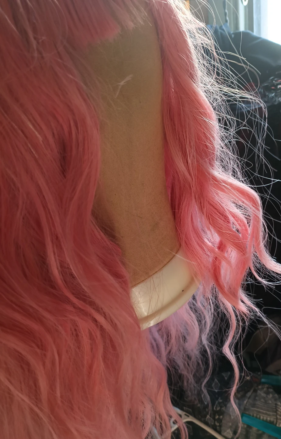 Pink Thick Long Wavy Wig - photo 3