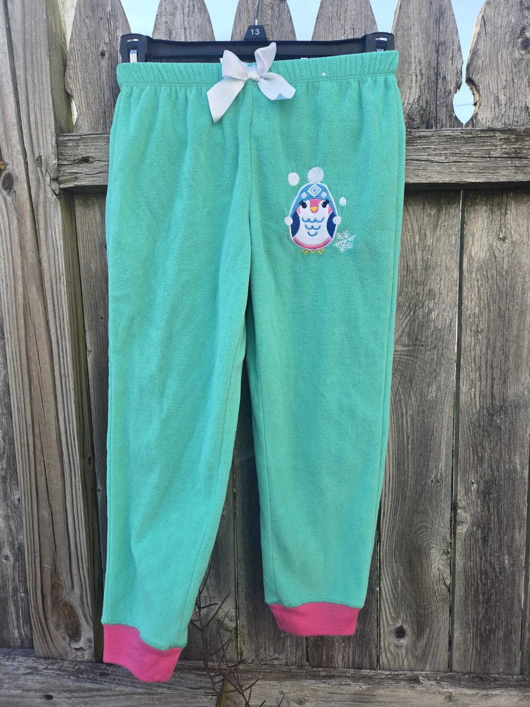 StEve Girls Penguin Fleece Pajama Pants Size 7
