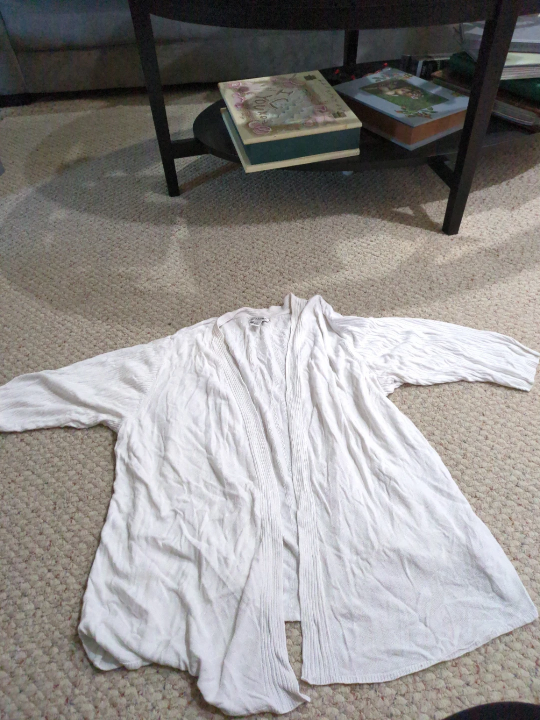 White Cardigan size 3X