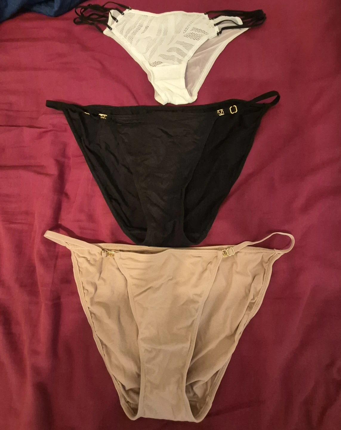 Lace and Silk Panties Multipack - Size M