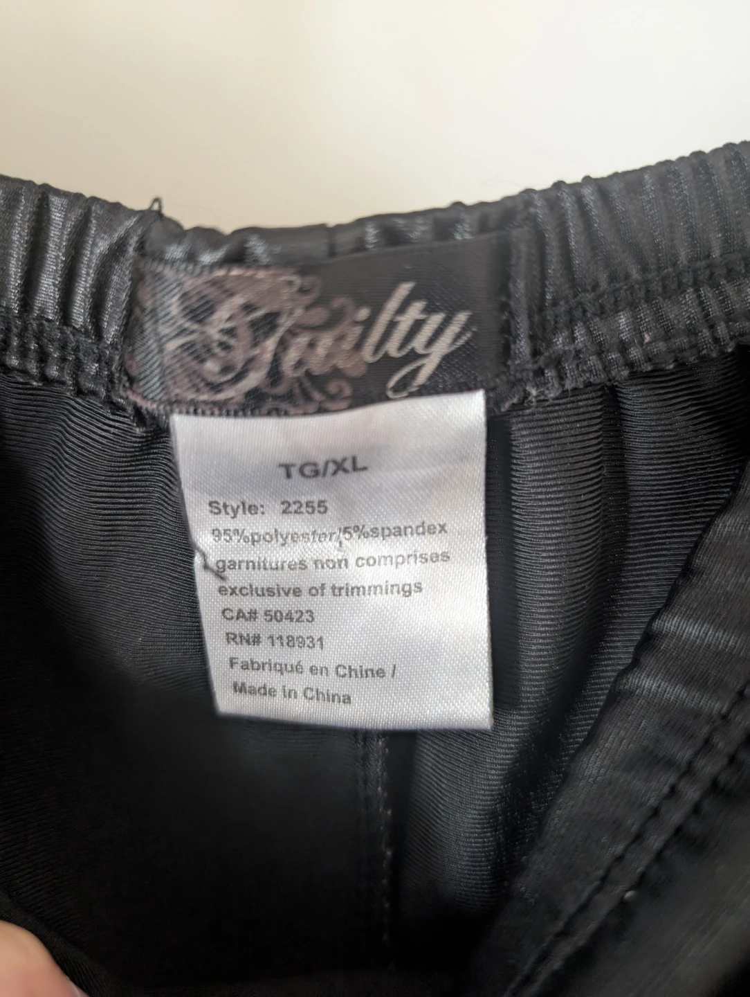 Black Faux Leather Leggings TG/XL - photo 2