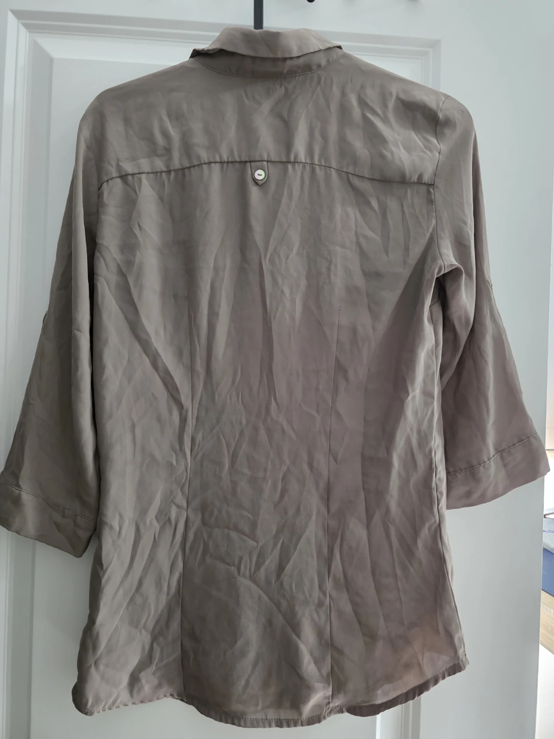 Brown-grey blouse - photo 2