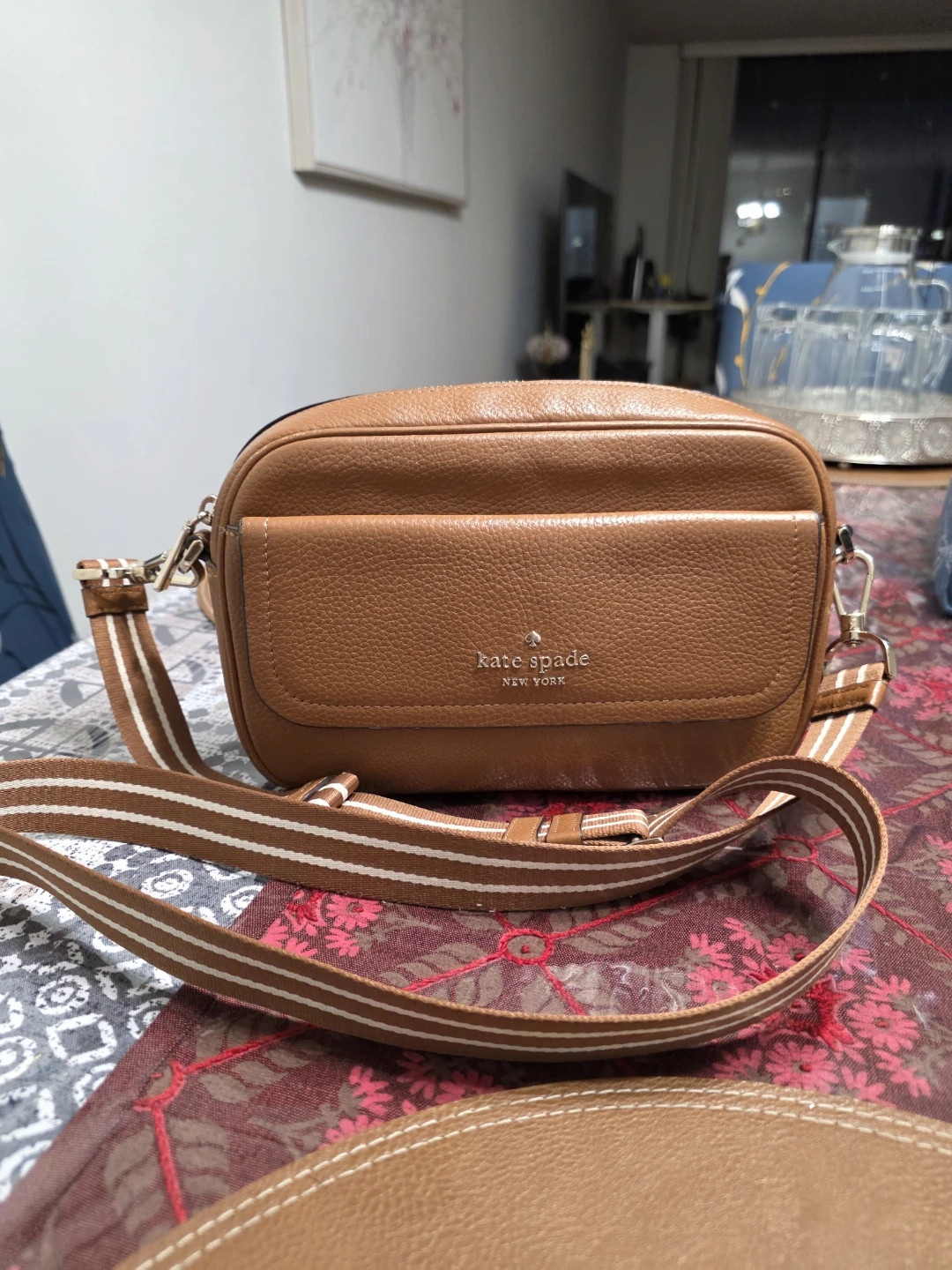 Kate Spade Brown Leather Camera Bag