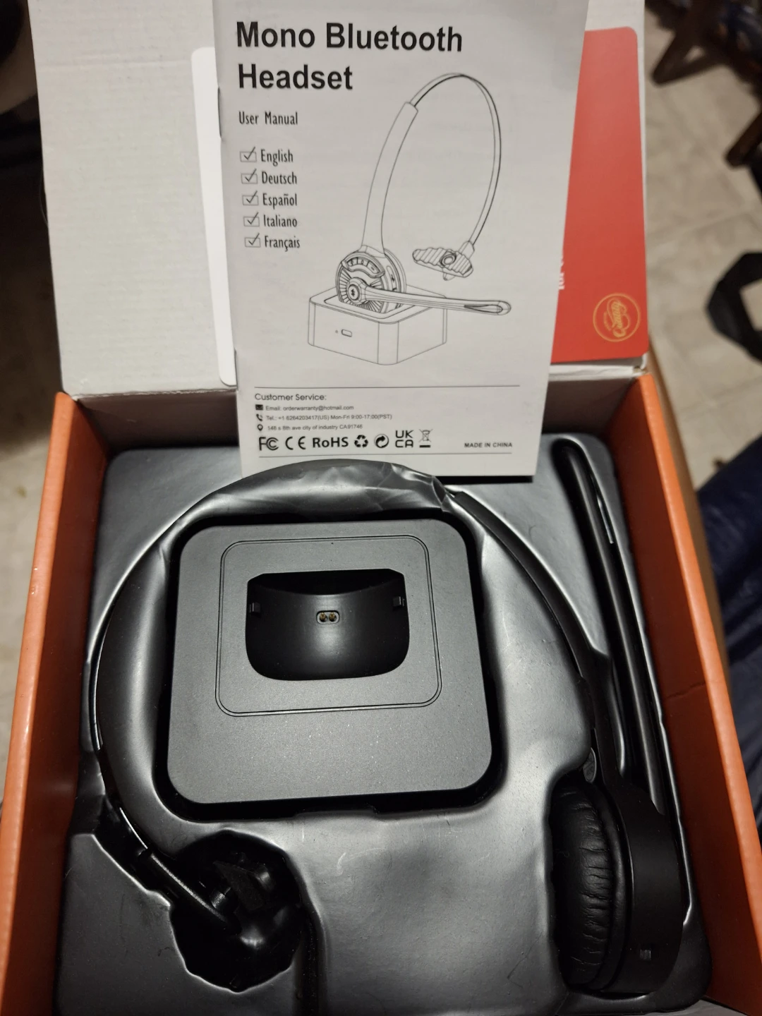 New Caymuller Bluetooth Headset with Microphone,V5.1 - photo 4