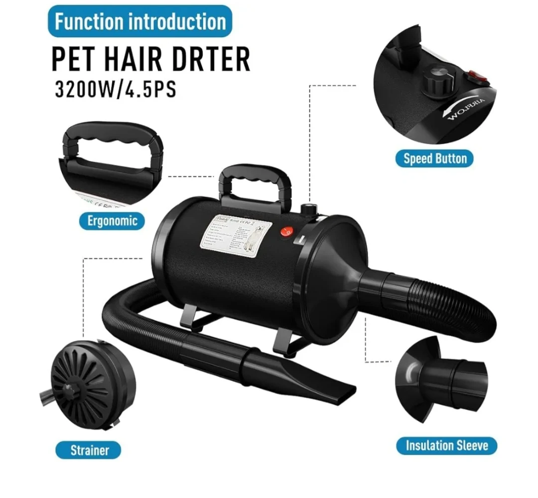3200W Pet Hair Dryer - photo 4