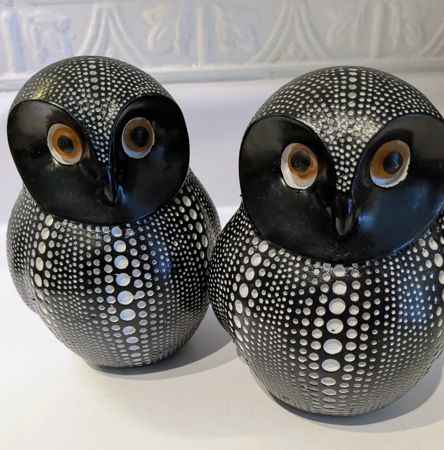 Pair of Decorative Owl Figurines