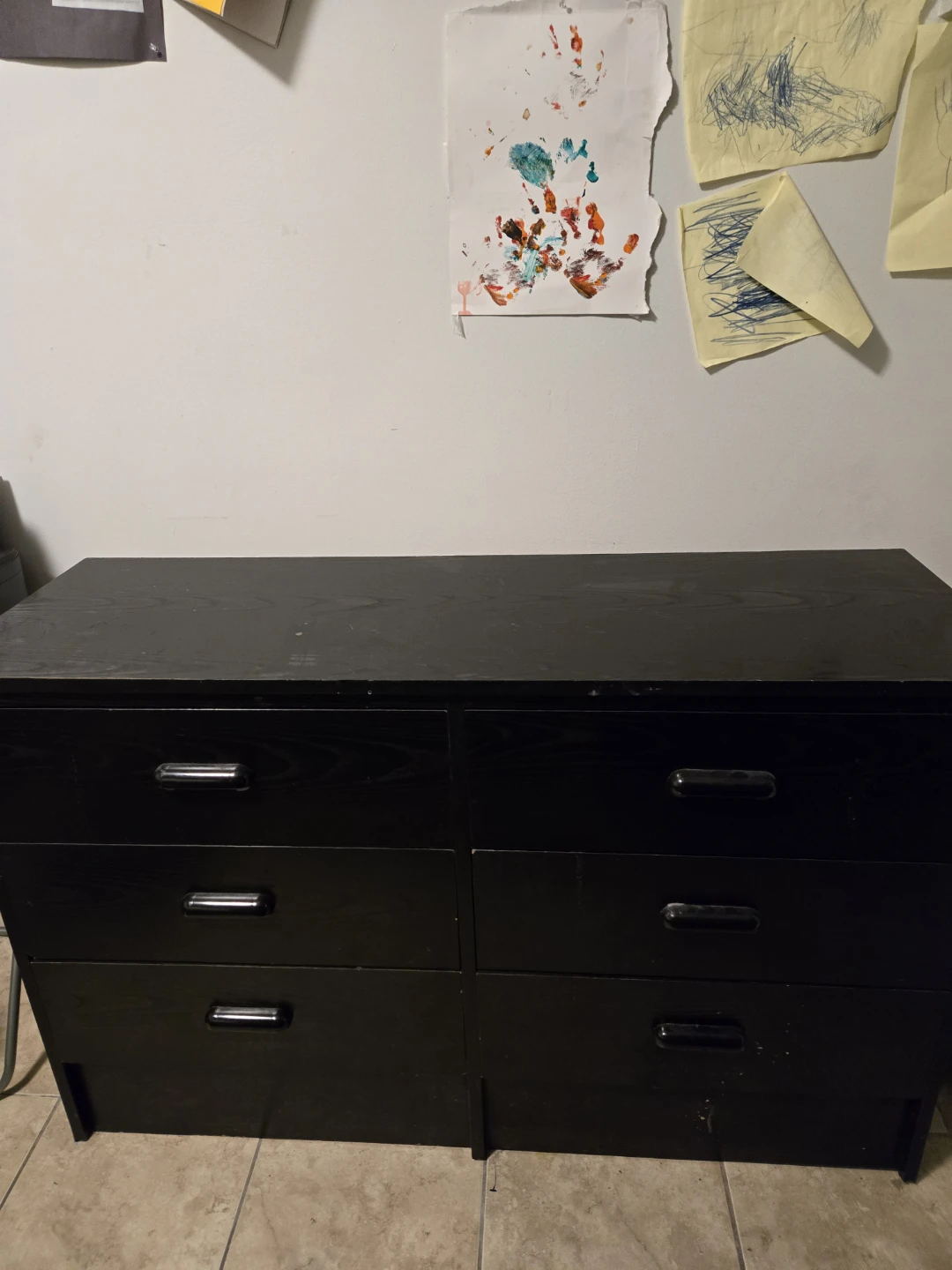 Black 6-Drawer Dresser - photo 2