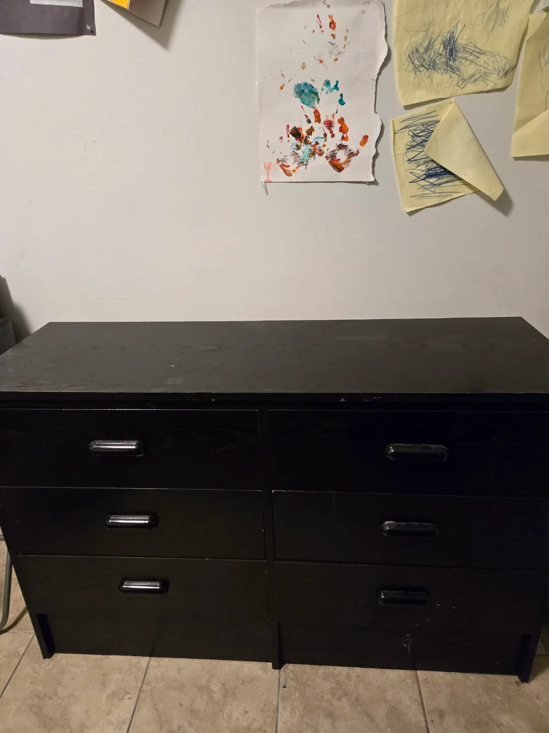 Black 6-Drawer Dresser - photo 2