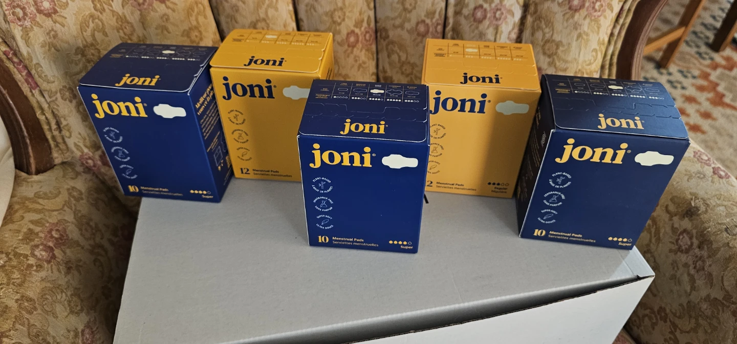 5 boxes Joni Super Menstrual Pads - 10 Count - photo 2